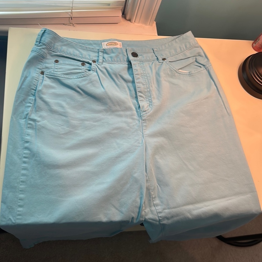 Talbots baby blue stretch jeans ankle cut